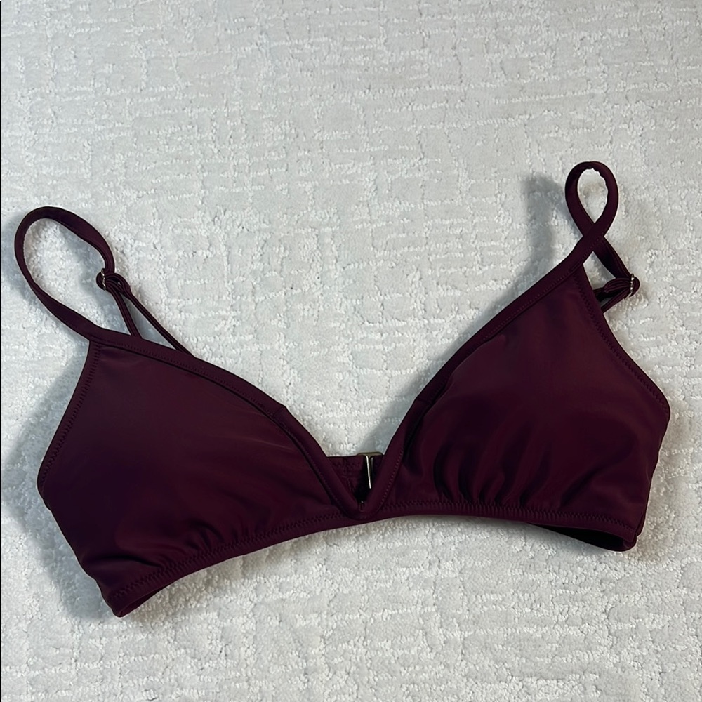 Women's Burgundy Bikini Top